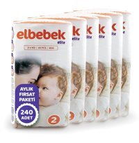 Elbebek Elite 2 Numara Bantlı Bebek Bezi 240'lı