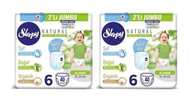 Sleepy Natural 6 Numara Külot Bebek Bezi 2x40'lı