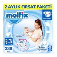 Molfix 3 Numara Bantlı Bebek Bezi 336'lı