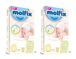 Molfix 0 Numara Bantlı Bebek Bezi 2x30'lu