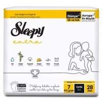 Sleepy Extra 7 Numara Bantlı Bebek Bezi 28'li