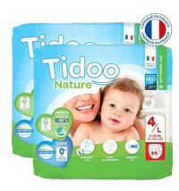 Tidoo Nature 4 Numara Organik Bantlı Bebek Bezi 2x24'lü