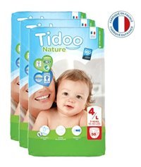 Tidoo Nature 4 Numara Organik Bantlı Bebek Bezi 3x50'li
