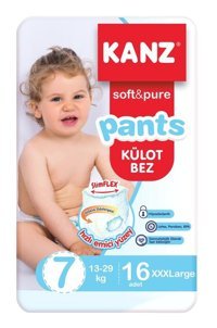 Kanz 7 Numara Külot Bebek Bezi 16'lı