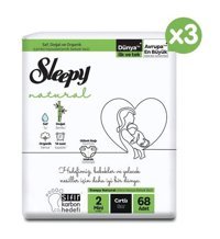 Sleepy Natural 2 Numara Bantlı Bebek Bezi 204'lü