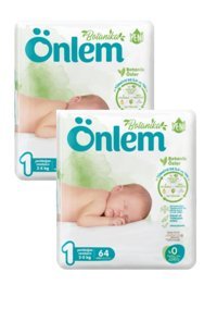 Önlem Botanika 1 Numara Bantlı Bebek Bezi 2x64'lü