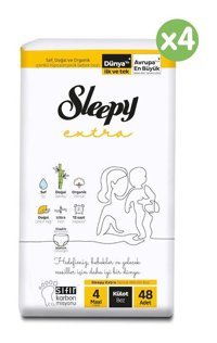 Sleepy Extra 4 Numara Külot Bebek Bezi 192'li