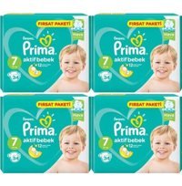 Prima Pampers 7 Numara Bantlı Bebek Bezi 4x34'lü