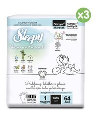 Sleepy Bio Natural 1 Numara Bantlı Bebek Bezi 192'li