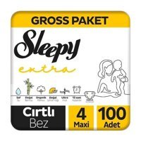 Sleepy Extra 4 Numara Bantlı Bebek Bezi 100'lü