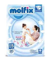 Molfix 5 Numara Bantlı Bebek Bezi 20'li