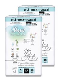 Sleepy Bio Natural 5 Numara Bebek Bezi 116'lı