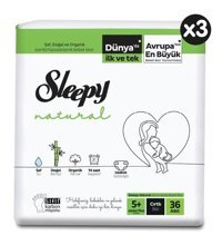 Sleepy Natural 5 Numara Bantlı Bebek Bezi 108'li