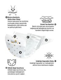 Paddlers Protection 2 Numara Bantlı Bebek Bezi 4x60'lı