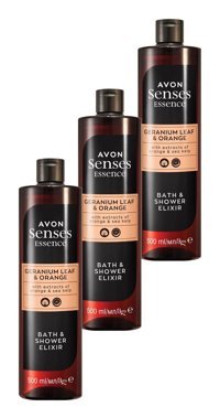 Avon Senses Sardunya Nemlendirici Vegan Duş Jeli 3 x 500 ml