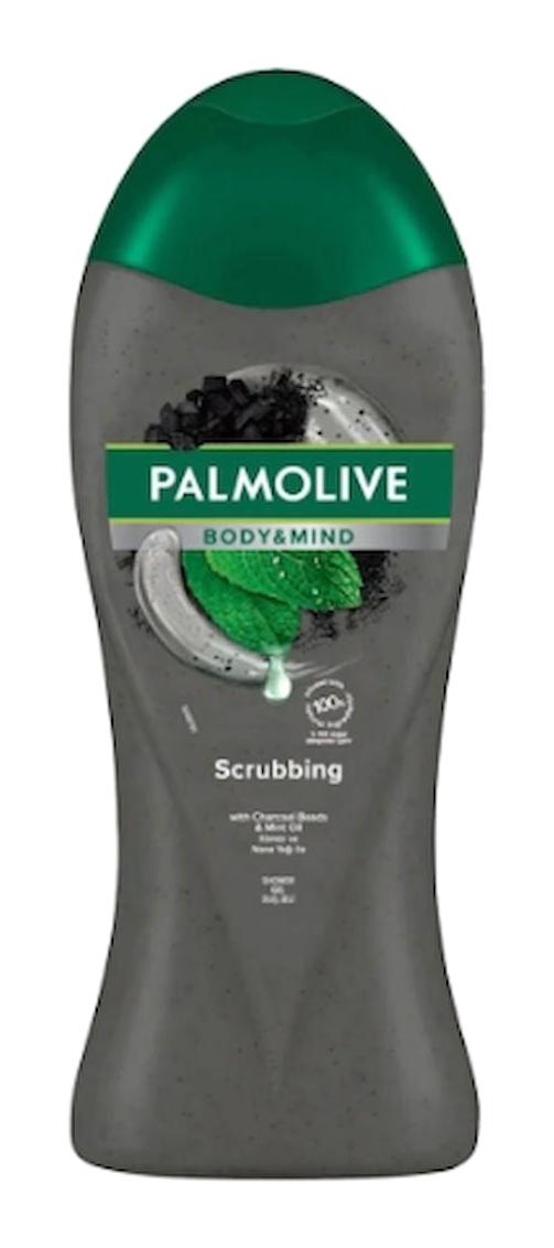 Palmolive Body&Mind Scrubbing Kömür Nemlendirici Vegan Duş Jeli 4 x 500 ml