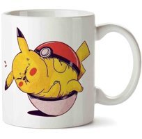 Art Hediye Pikachu Pokemon İki Tarafı Baskılı Kupa Bardak