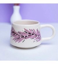 İlbay Çini Takı İlbay Seramik Kupa Mug Klasik Lila Pıtırcık