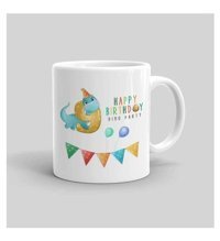 Mini Maker Kids Dino 9Yaş Doğum Günü Kişiye Özel Kupa Bardak