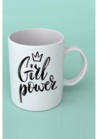 Baskıtech Girl Power Baskılı Porselen Kupa
