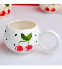 İlbay Çini Takı İlbay Seramik Kupa Mug Ece Kiraz