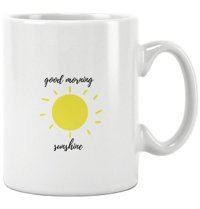 Qoeuyl Boutique Good Morning Sunshine Baskılı Kupa Bardak