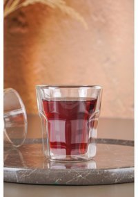 Acar Çift Cidarlı Cam Bardak - 250 ml