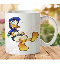 Art Hediye Donald-Duck-Png-Pic İki Tarafı Baskılı Kupa Bardak