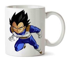 Şart Hediye Vegeta İki Tarafı Baskılı Kupa Bardak