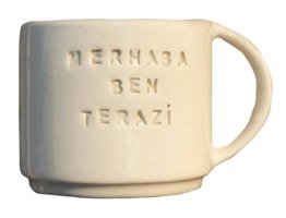 Petarya El Yapımı Seramik Burç Kupası - Merhaba Ben Terazi