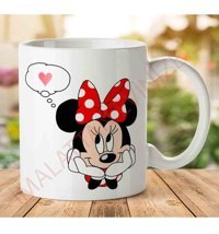 Art Hediye A2460 Minnie Mouse İki Tarafı Baskılı Kupa Bardak