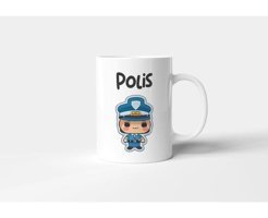 Promosyon Dünyam Kadın Polis - Baskılı Kupa Bardak