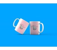 Akka Gift Kuzu Kuzu Geldim Yazılı Baskılı Porselen Kupa