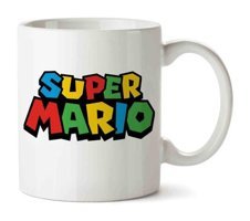 Adell Super Mario Renk Yazı Kupa Bardak