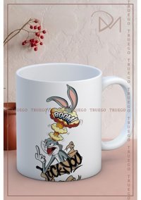 Truego Baskılı Kupa Bardak Seramik Mug - Boom