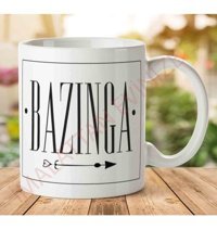 Art Hediye Bazinga Chic İki Tarafı Baskılı Kupa Bardak