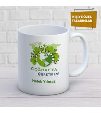 Mekstore İsim Yazılı Coğrafya Kupa Bardak