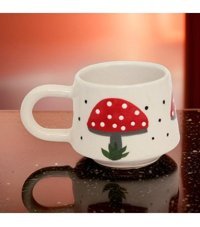 İlbay Çini Takı Klasik Seramik Kupa Mug Mantar