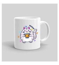 Mini Maker Kids Kişiye Özel Meow Renkli Kupa Bardak