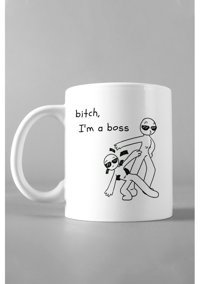 Hediyexpres Bitch, I'M A Boss Tasarımlı Kupa Bardak