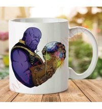 Art Hediye Thanos Earth İki Tarafı Baskılı Kupa Bardak
