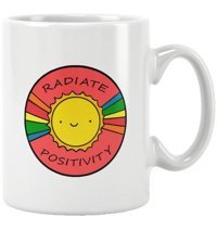 Qoeuyl Boutique Radiate Positivity Baskılı Kupa Bardak