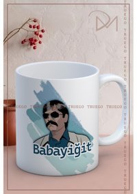 Truego Baskılı Kupa Bardak Seramik Mug - Babayiğit
