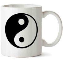 Art Hediye Ying Yang İki Tarafı Baskılı Kupa Bardak