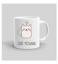 Mini Maker Kids Kişiye Özel Good Morning Kedi Kupa Bardak