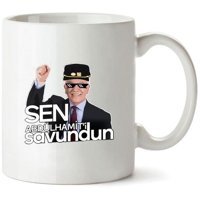 Baskıtech Sen Abdülhamit'İ Savundun Tasarımlı Seramik Kupa