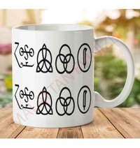 Art Hediye 1-1124 Led Zeppelin İki Tarafı Baskılı Kupa Bardak