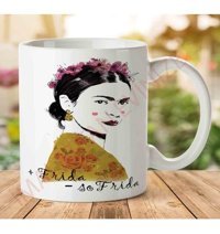 Art Hediye 1-1009 Frida Kahlo İki Tarafı Baskılı Kupa Bardak