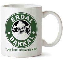 Art Hediye Erdal Bakkal İki Tarafı Baskılı Kupa Bardak