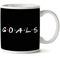 Art Hediye Friends Goals İki Tarafı Baskılı Kupa Bardak
